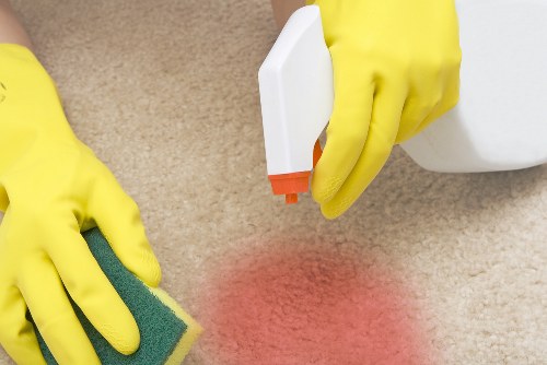 Carpet cleaning in a Fulham home interior