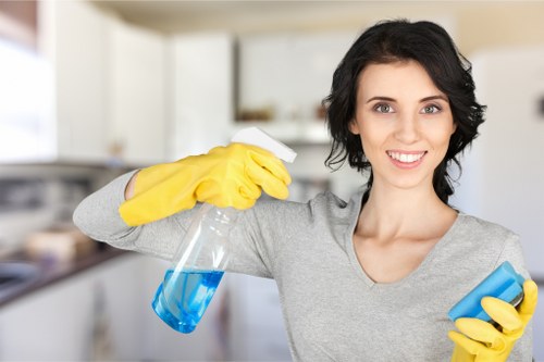 Bathroom limescale removal in end of tenancy cleaning