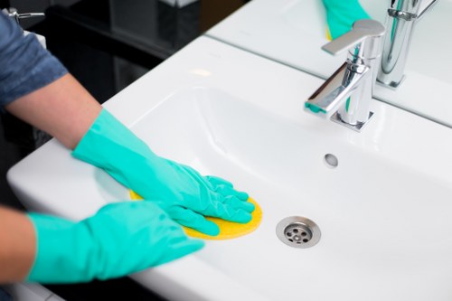 Kitchen cleaning service in a Fulham home