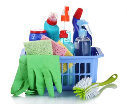 Bathroom cleaning in a Fulham property